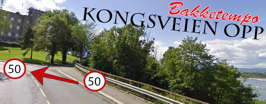 Kongsveien opp på sykkel